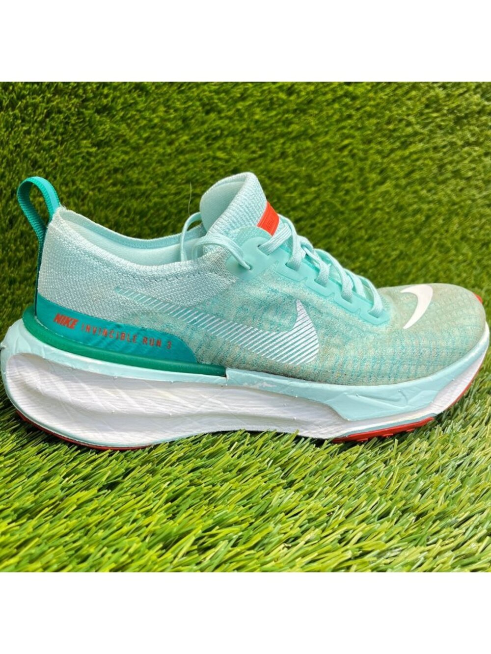 Nike ZoomX Invincible Run Flyknit 3 Womens Size 7 Blue Running Shoes Sneakers